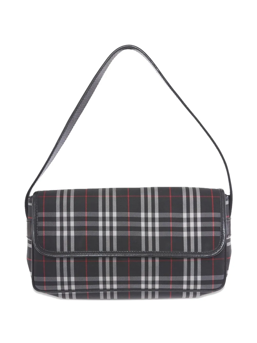 Burberry Pre-Owned tartan-pattern rectangular bag - Nero