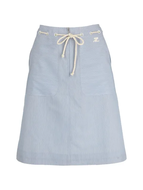 Courrèges Pre-Owned drawstrings zip skirt