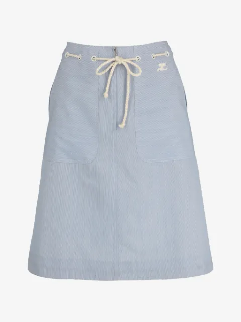 Courrèges Pre-Owned drawstrings zip skirt