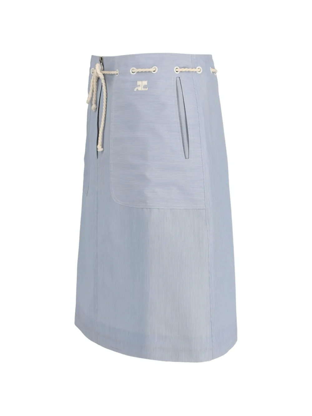 Drawstrings Zip Skirt