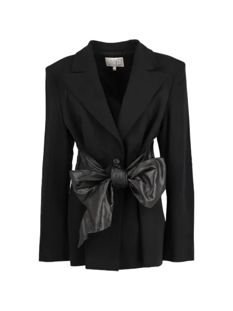 Basile Vintage leather-belt blazer