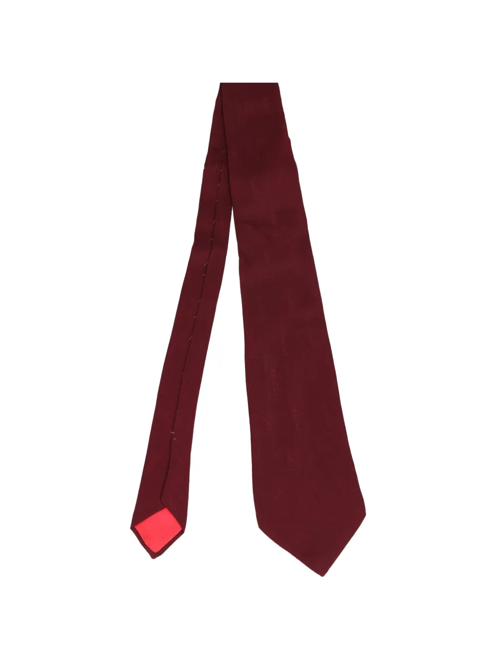 Saint Laurent Pre-Owned logo-patterned tie - Rosso