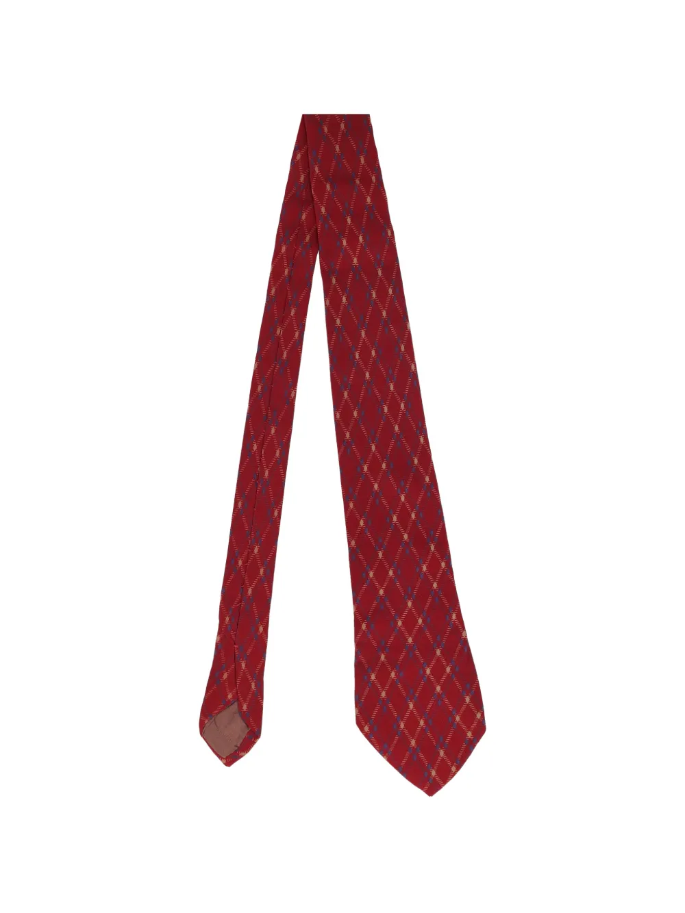 CHANEL Pre-Owned geometric-pattern tie - Rosso