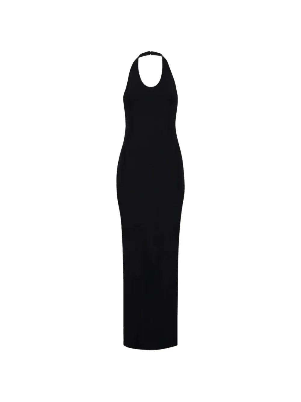 La Galpa Aziza backless halterneck maxi dress - Nero
