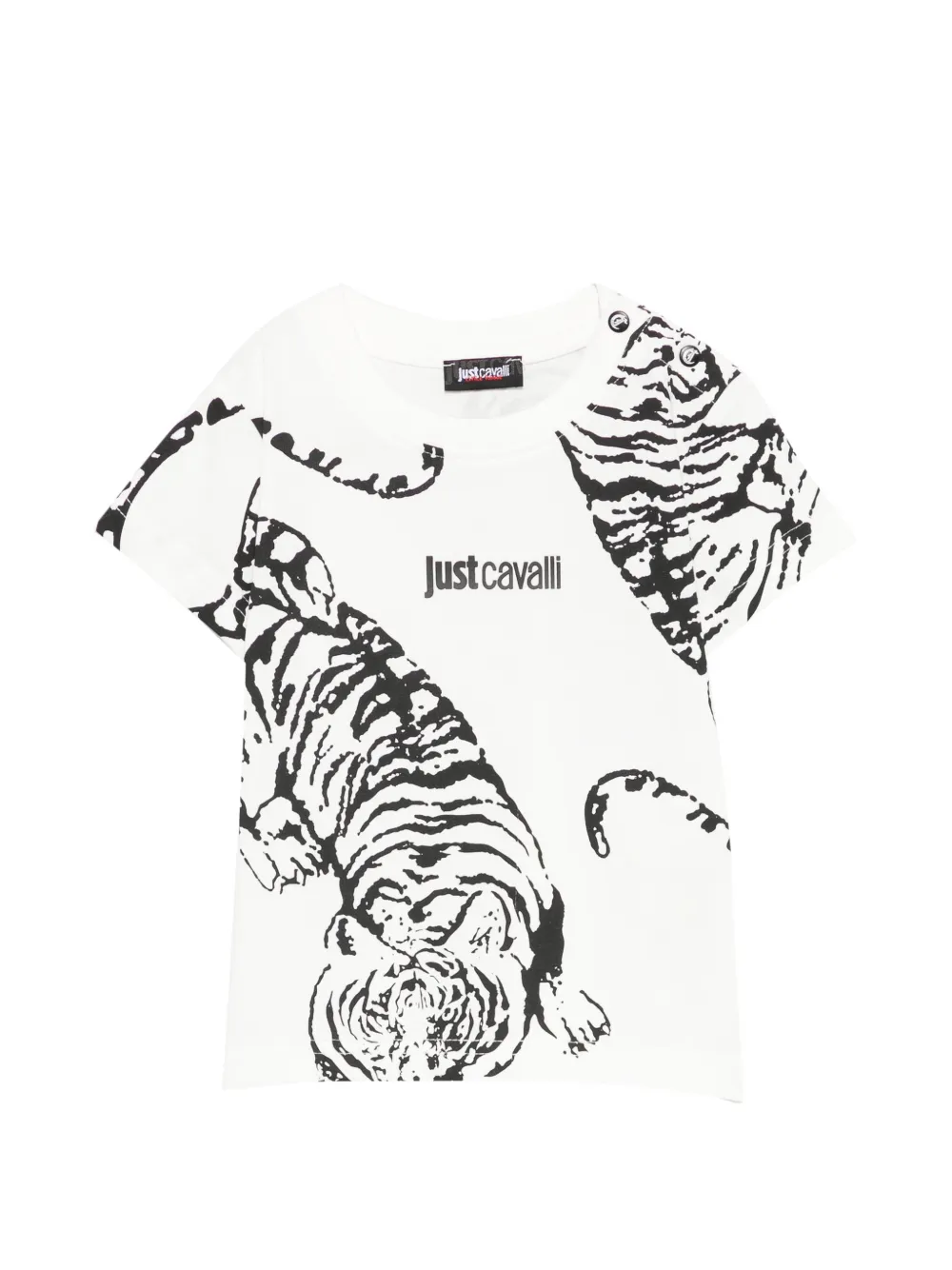 Just Cavalli tiger-print T-shirt - Bianco