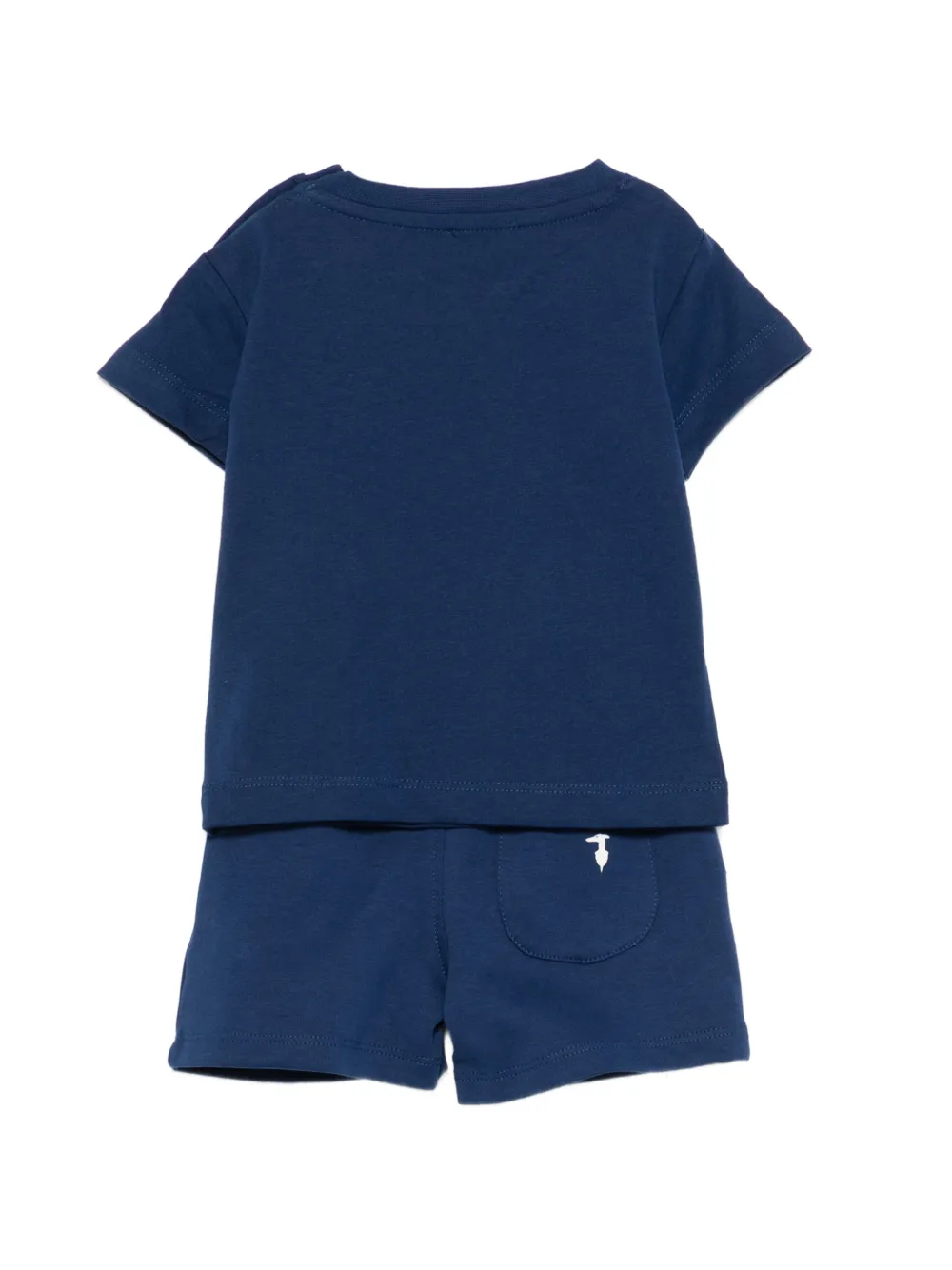  Trussardi Junior Logo-detail Shorts Set - Blue 