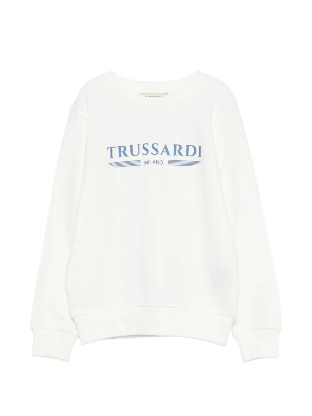 TRUSSARDI JUNIOR logo-detail sweatshirt - Bianco