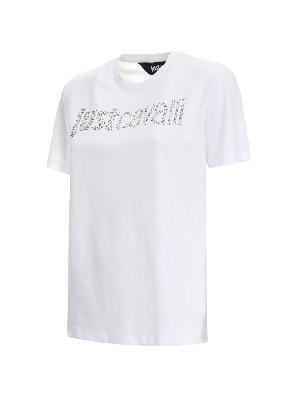 Just Cavalli T-shirt met logodetail Wit