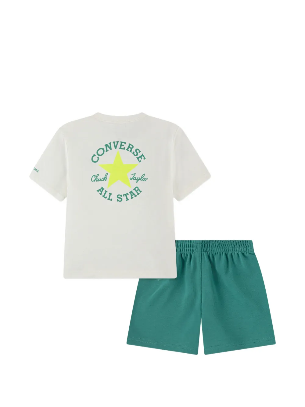  Converse Kids Logo T-shirt Shorts Set Of Two - White 