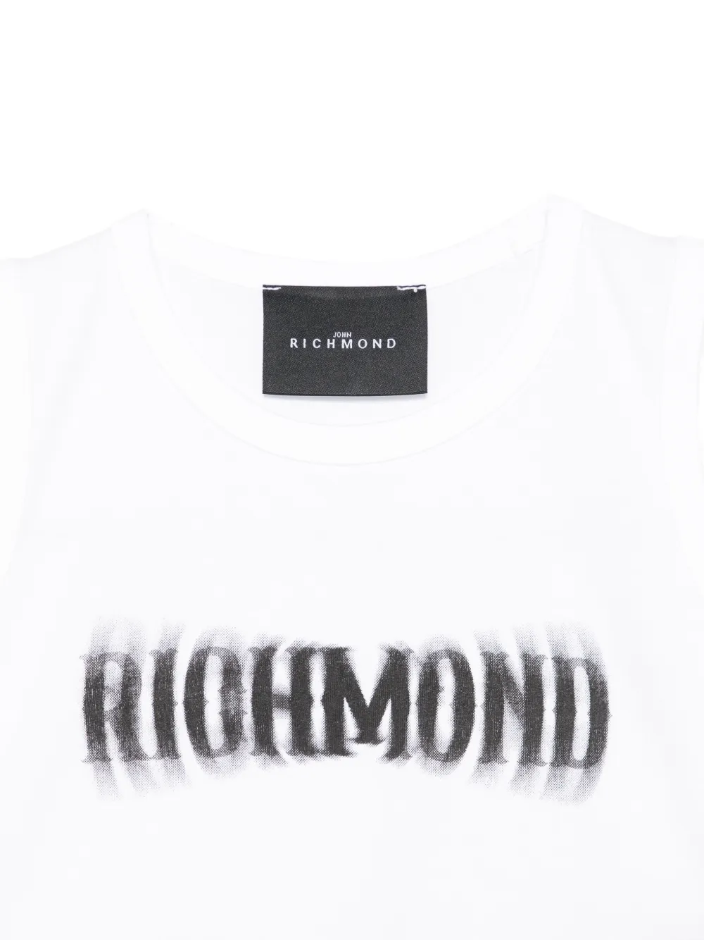 John Richmond Junior Tanktop met logoprint Wit