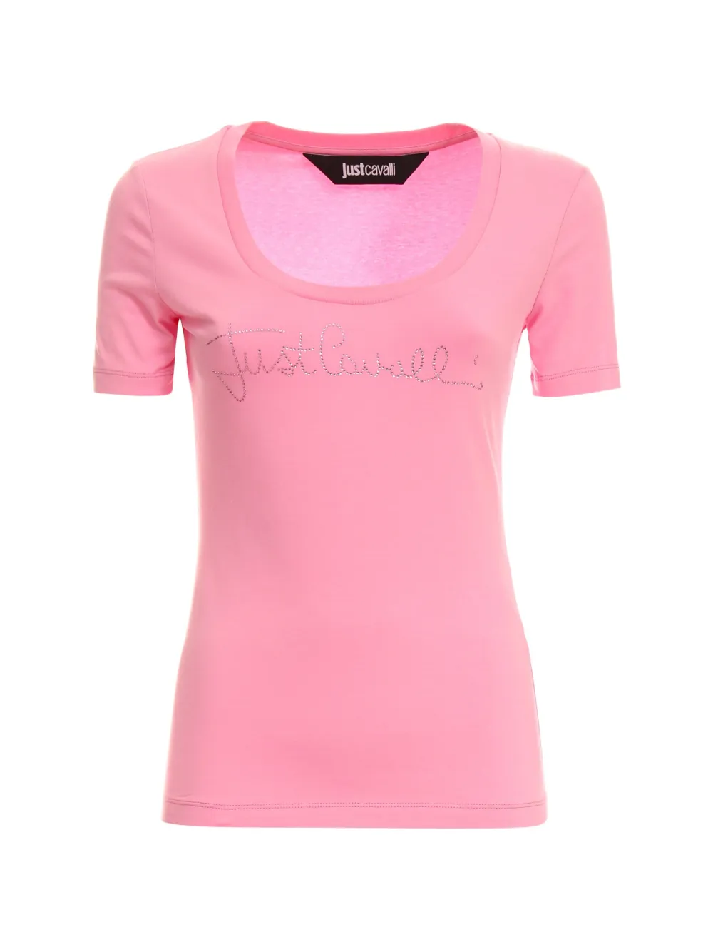 Just Cavalli logo-detail T-shirt - Rosa