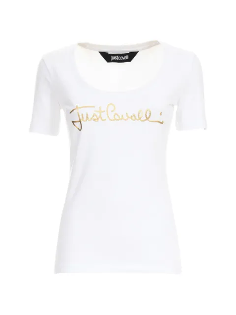 Just Cavalli Camiseta gola redonda com mangas curtas