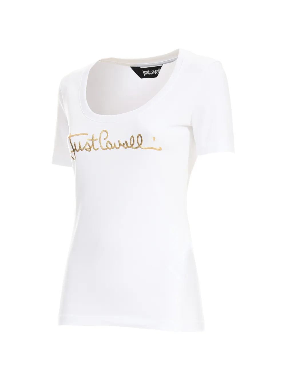 Just Cavalli T-shirt met ronde hals Wit