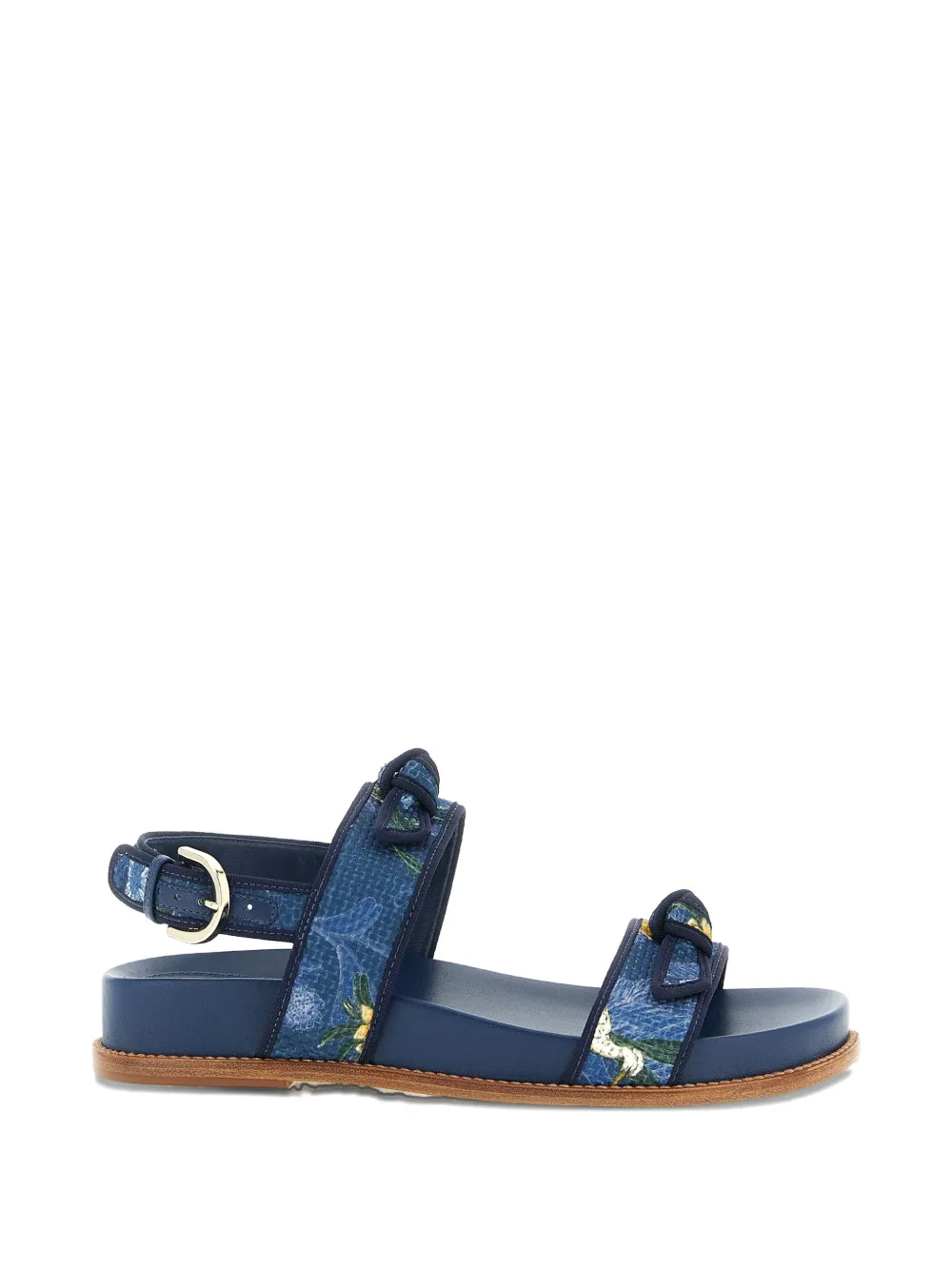 Alexandre Birman x AGUA by Agua Bendita patterned sandals - Blu