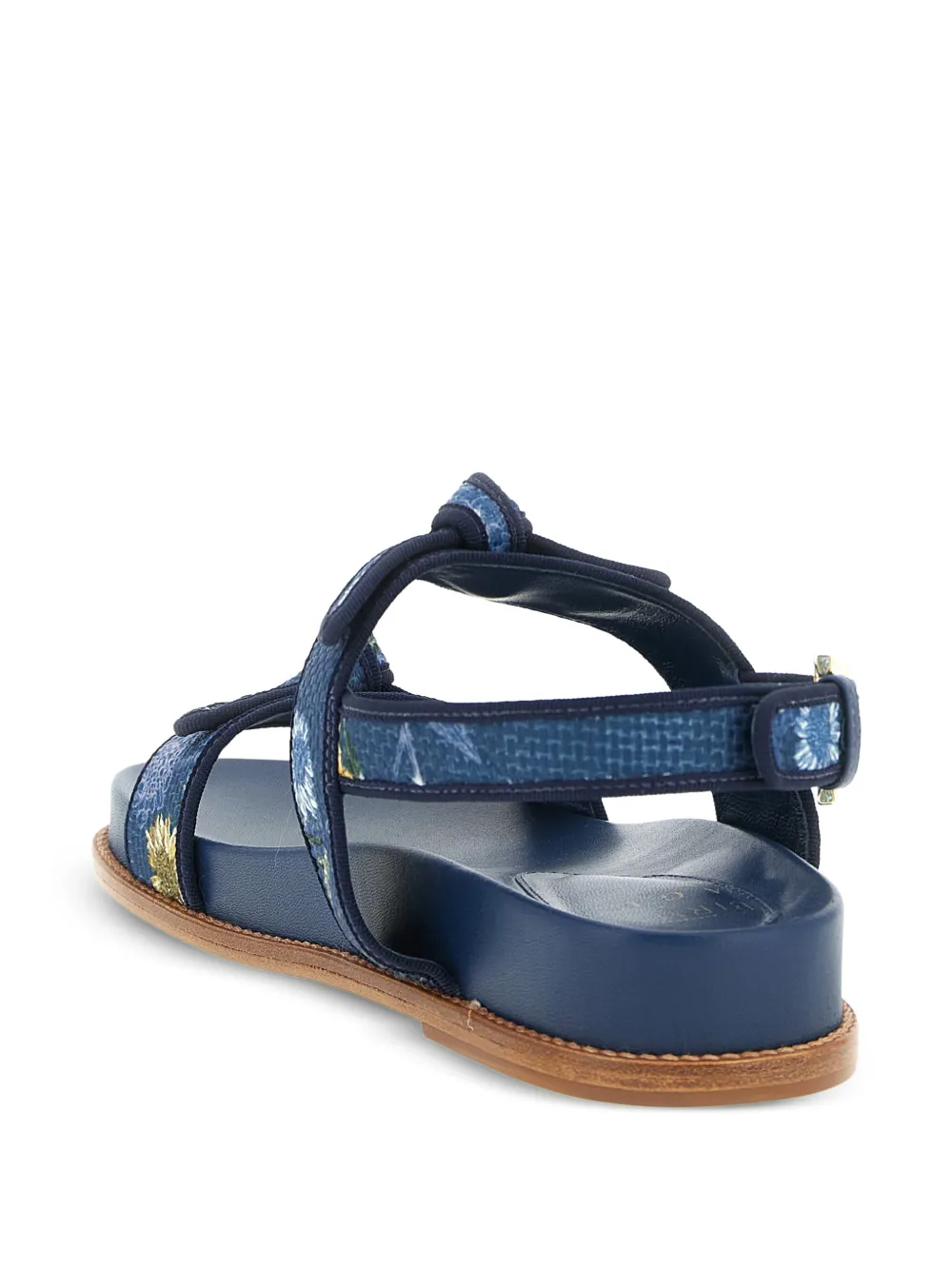 Alexandre Birman x AGUA by Agua Bendita sandalen met patroon Blauw