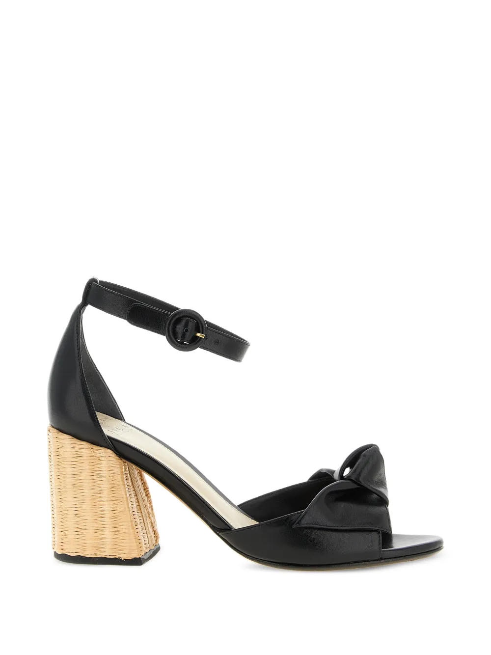 Alexandre Birman x AGUA by Agua Bendita 'Maxi Clarita' leren sandalen Zwart