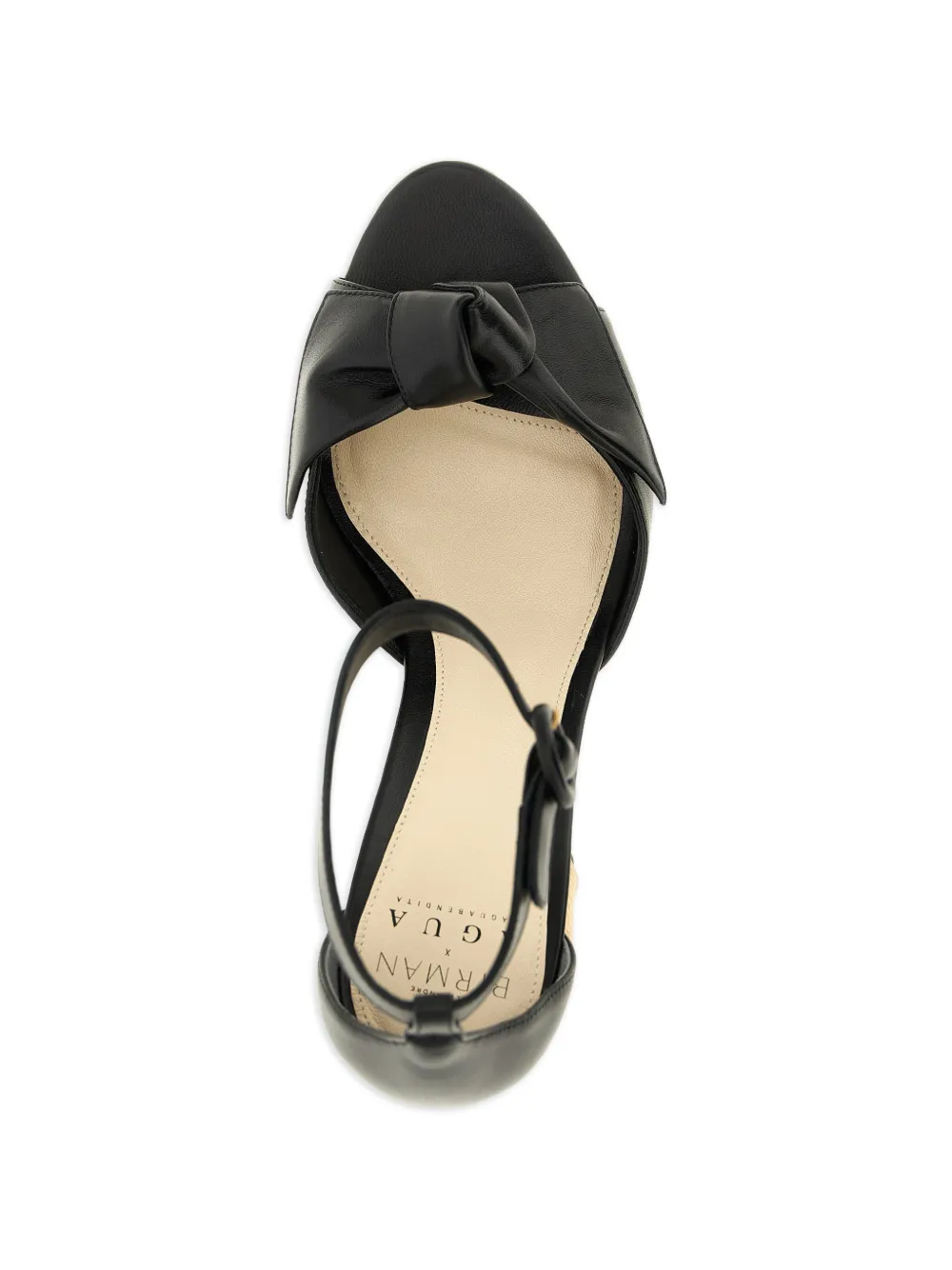 Alexandre Birman x AGUA by Agua Bendita 'Maxi Clarita' leren sandalen Zwart