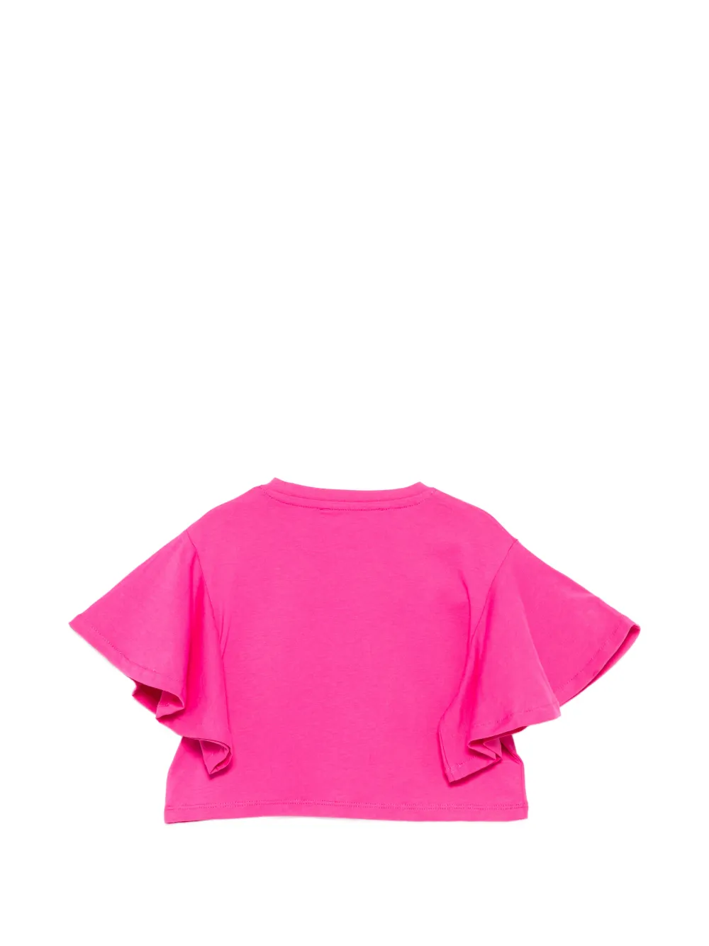 John Richmond Junior T-shirt met ruchemouwen Roze