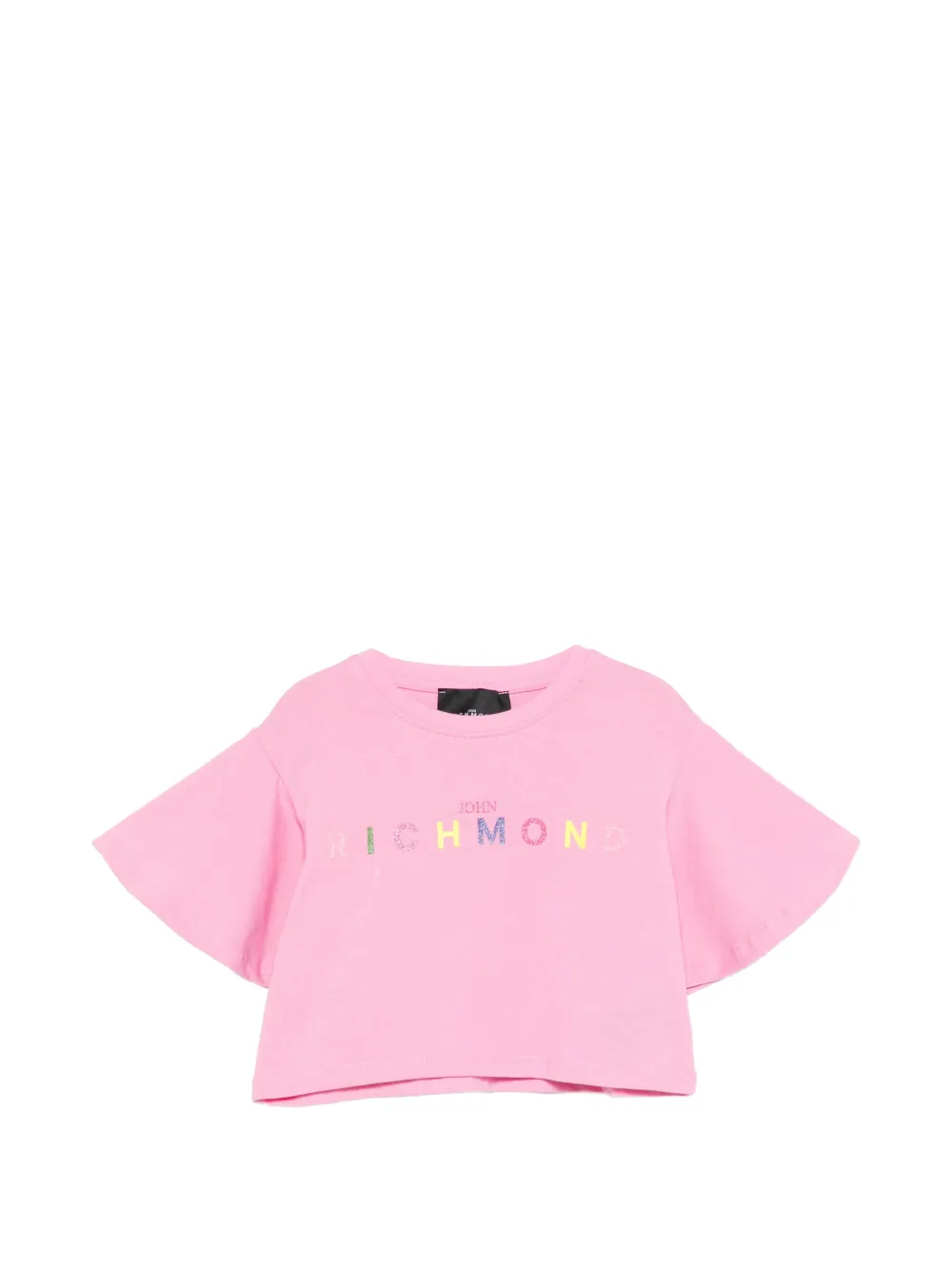 John Richmond Junior logo-print T-shirt - Rosa