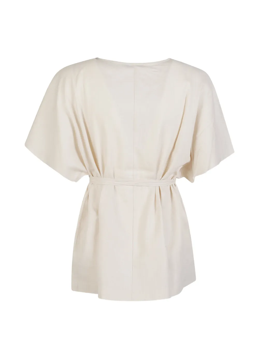  Hinnominate Wrap Belted Blouse - Neutrals 
