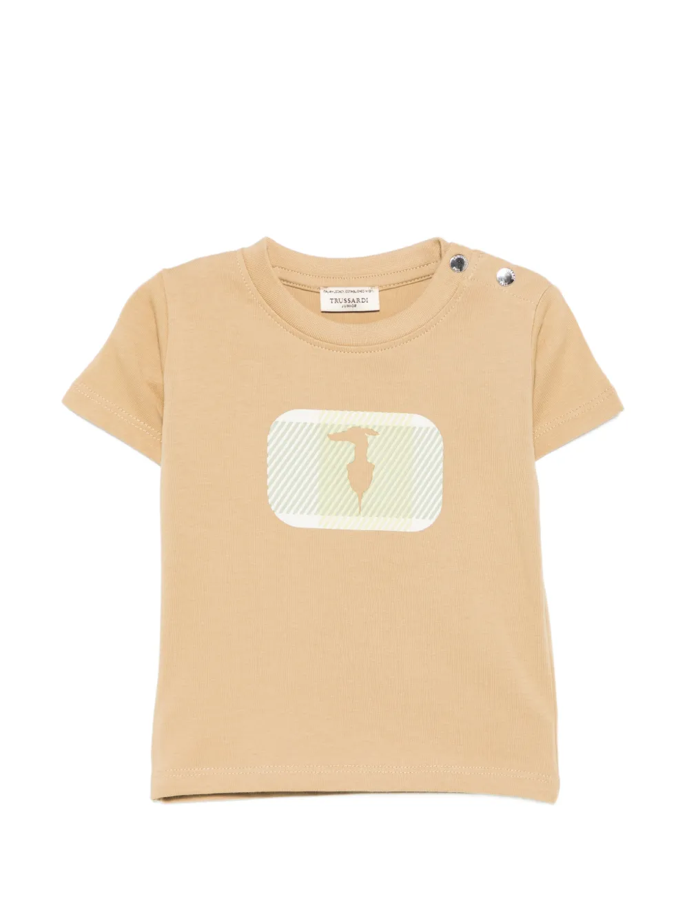 TRUSSARDI JUNIOR graphic-print T-shirt - Marrone