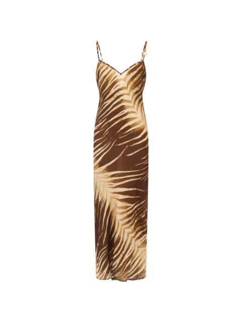 Just Cavalli leaf-print dress