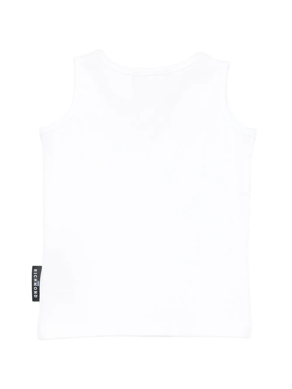 John Richmond Junior Tanktop met logodetail Wit
