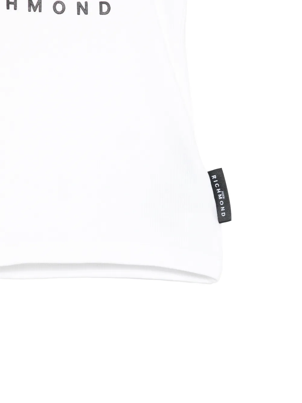 John Richmond Junior Tanktop met logodetail Wit