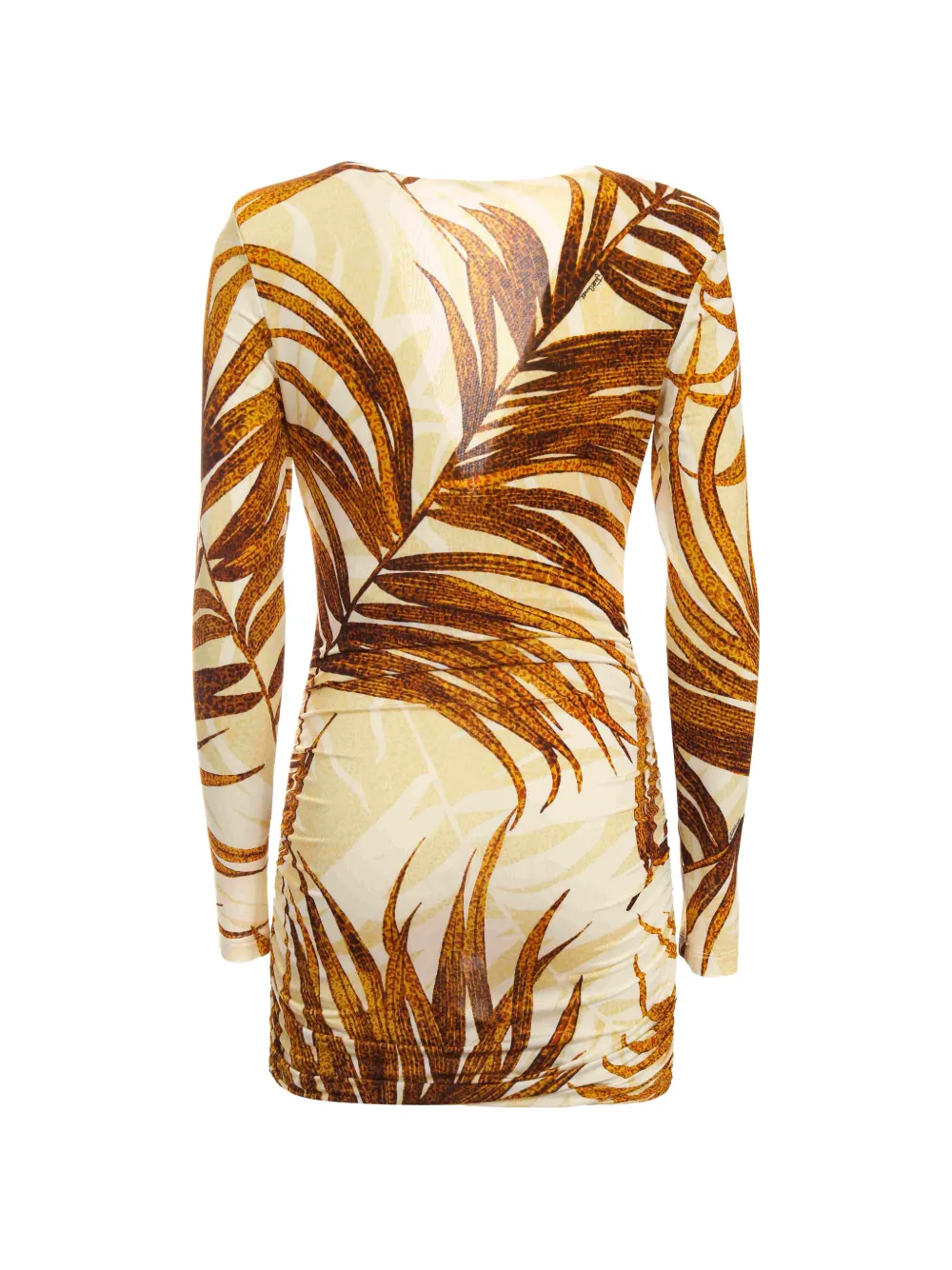  Just Cavalli V-neck Floral Mini Dress - Neutrals 