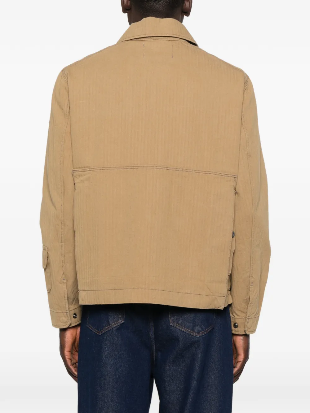 G-Star RAW Fishing jack met meerdere zakken en visgraatpatroon Beige