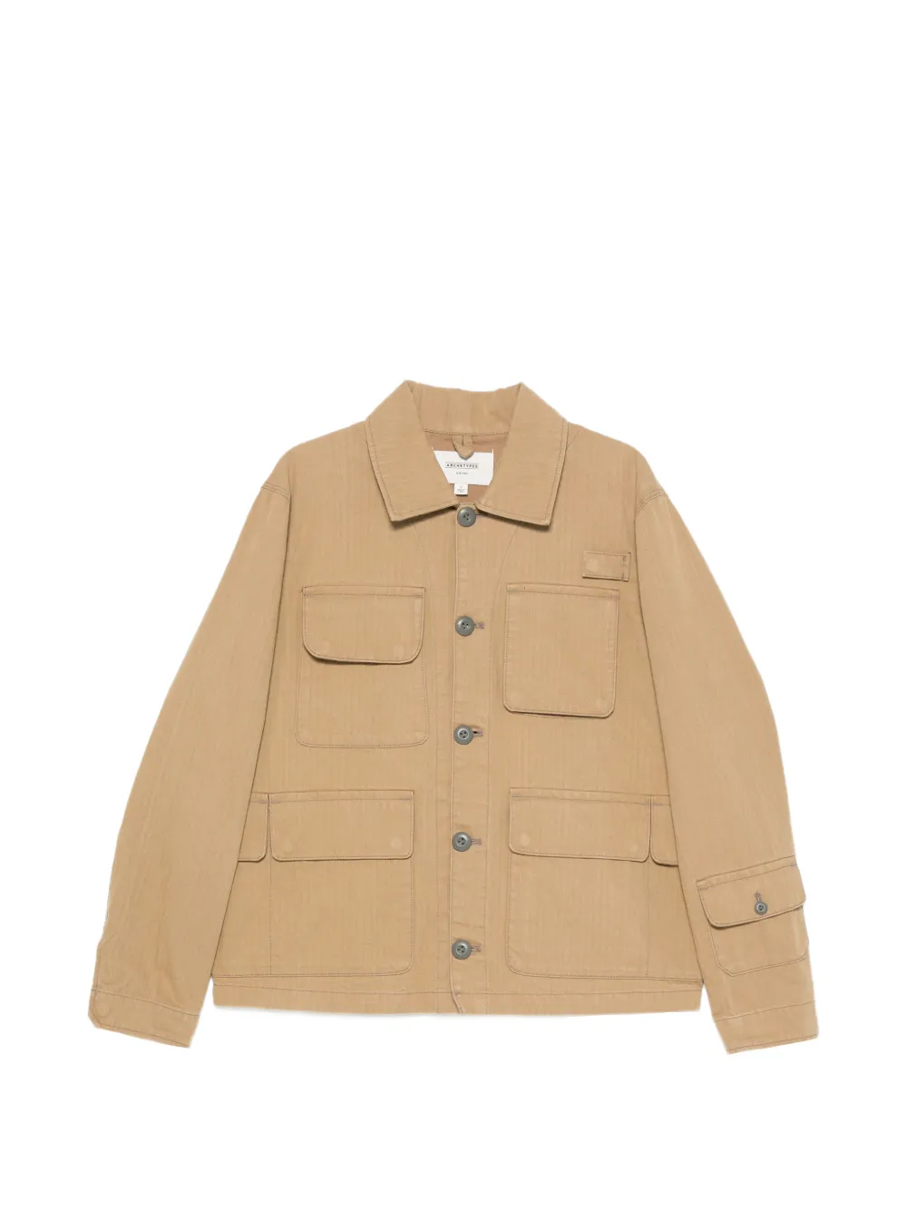 G-Star RAW Fishing multi-pocket herringbone jacket - Toni neutri