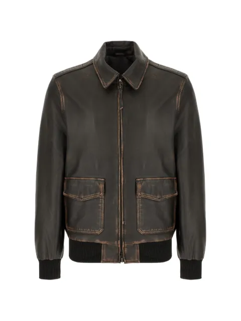 COLAMARINO zip-up leather jacket
