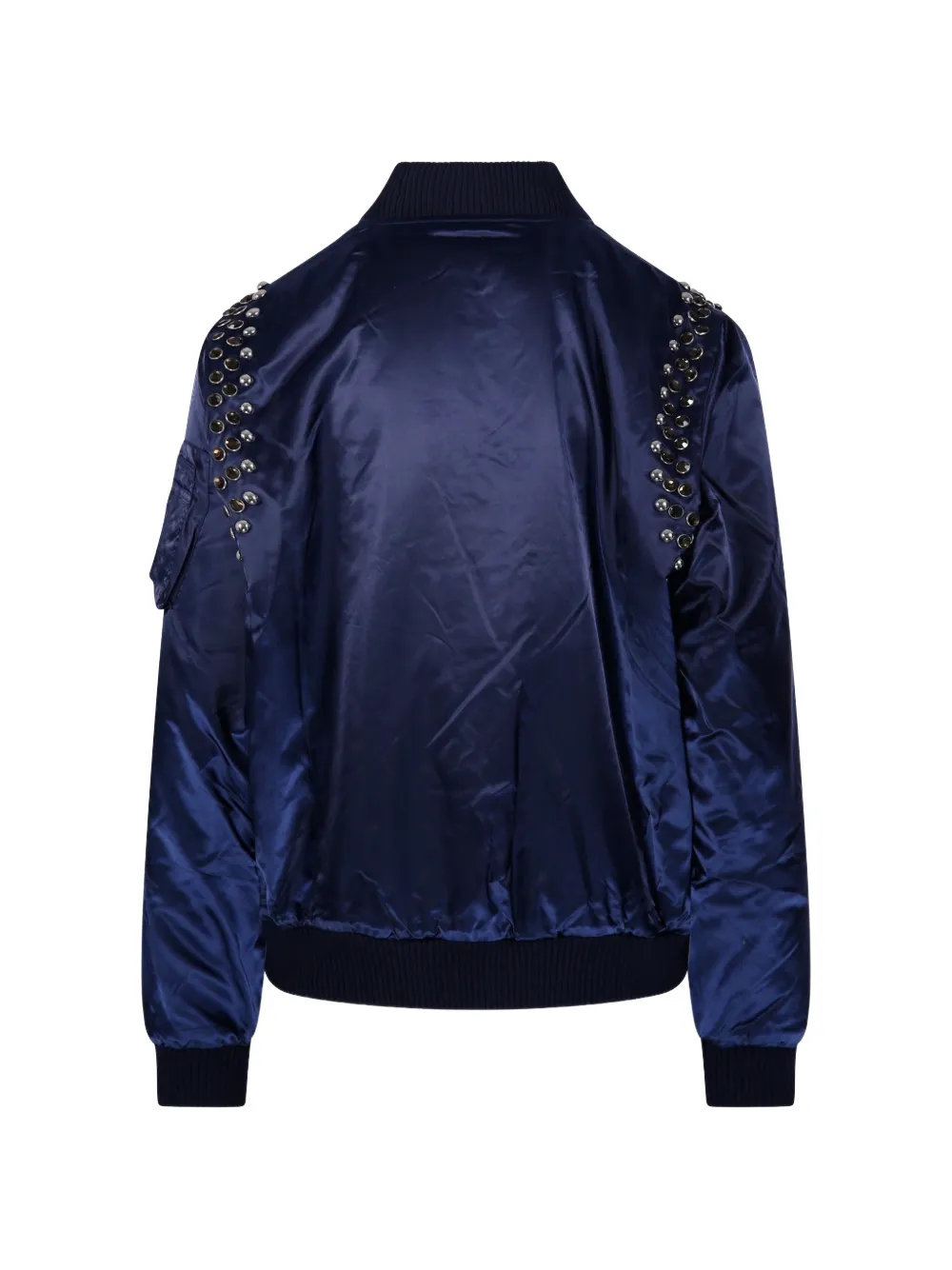  P.a.r.o.s.h. Studded Bomber Jacket - Blue 
