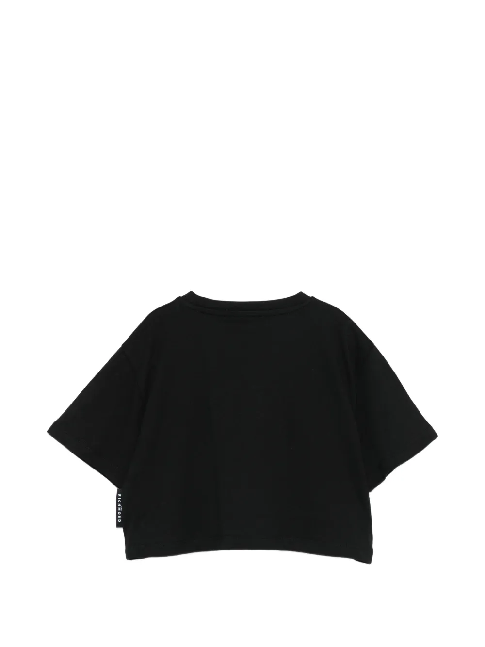 John Richmond Junior T-shirt verfraaid met kristallen Zwart