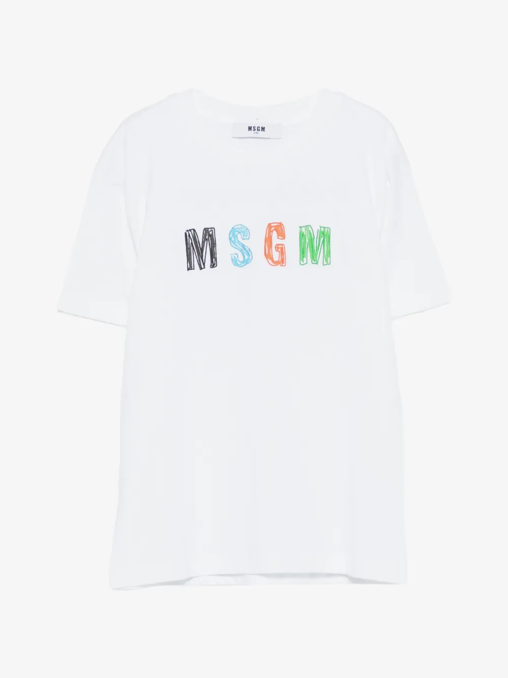 MSGM Kids logo-print T-shirt | White | Image 1