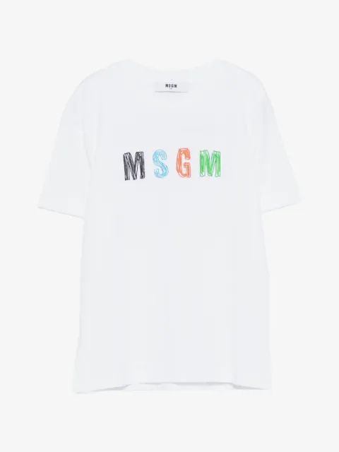 MSGM Kids logo-print T-shirt