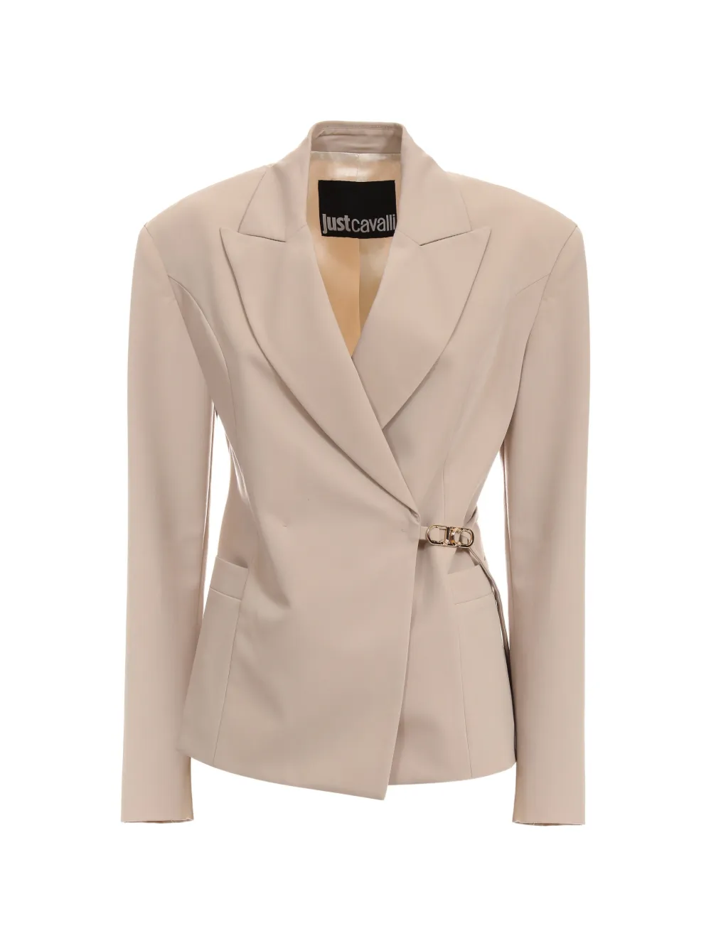 Just Cavalli buckle-detail blazer - Toni neutri
