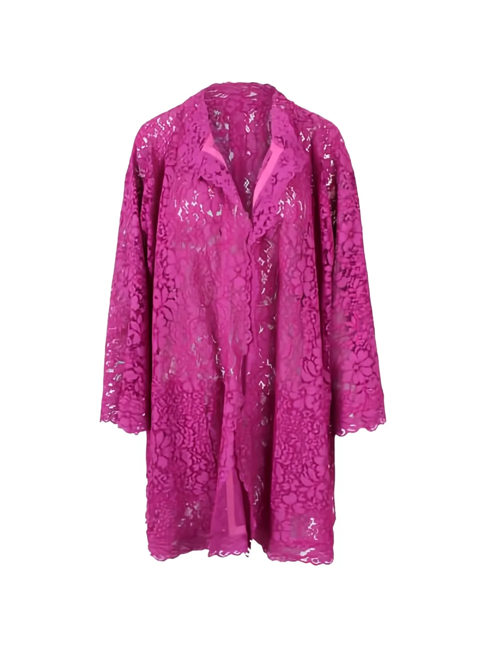 Gianluca Capannolo floral lace coat - Rosa