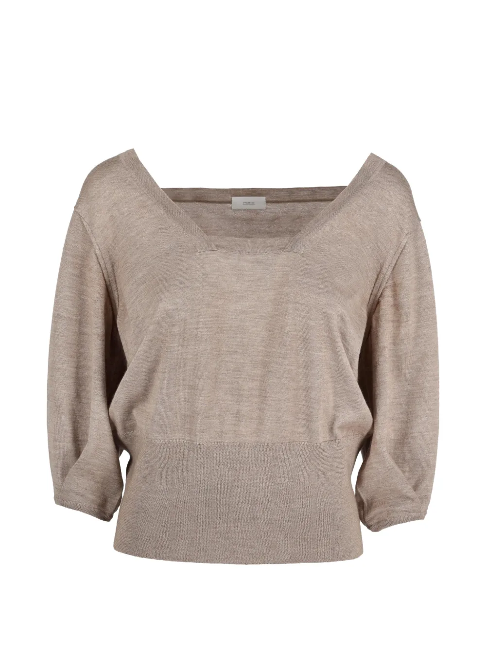 Malo mélange-effect top - Toni neutri