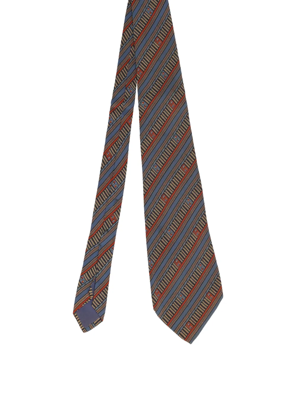 Saint Laurent Pre-Owned patterned tie - Blu