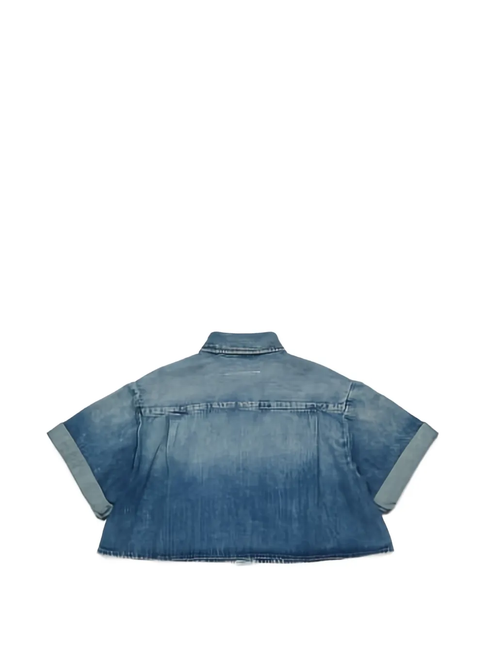 MM6 Maison Margiela Kids Spijkershirt met zak Blauw