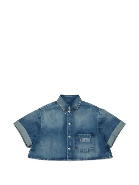 MM6 Maison Margiela Kids pocket denim shirt