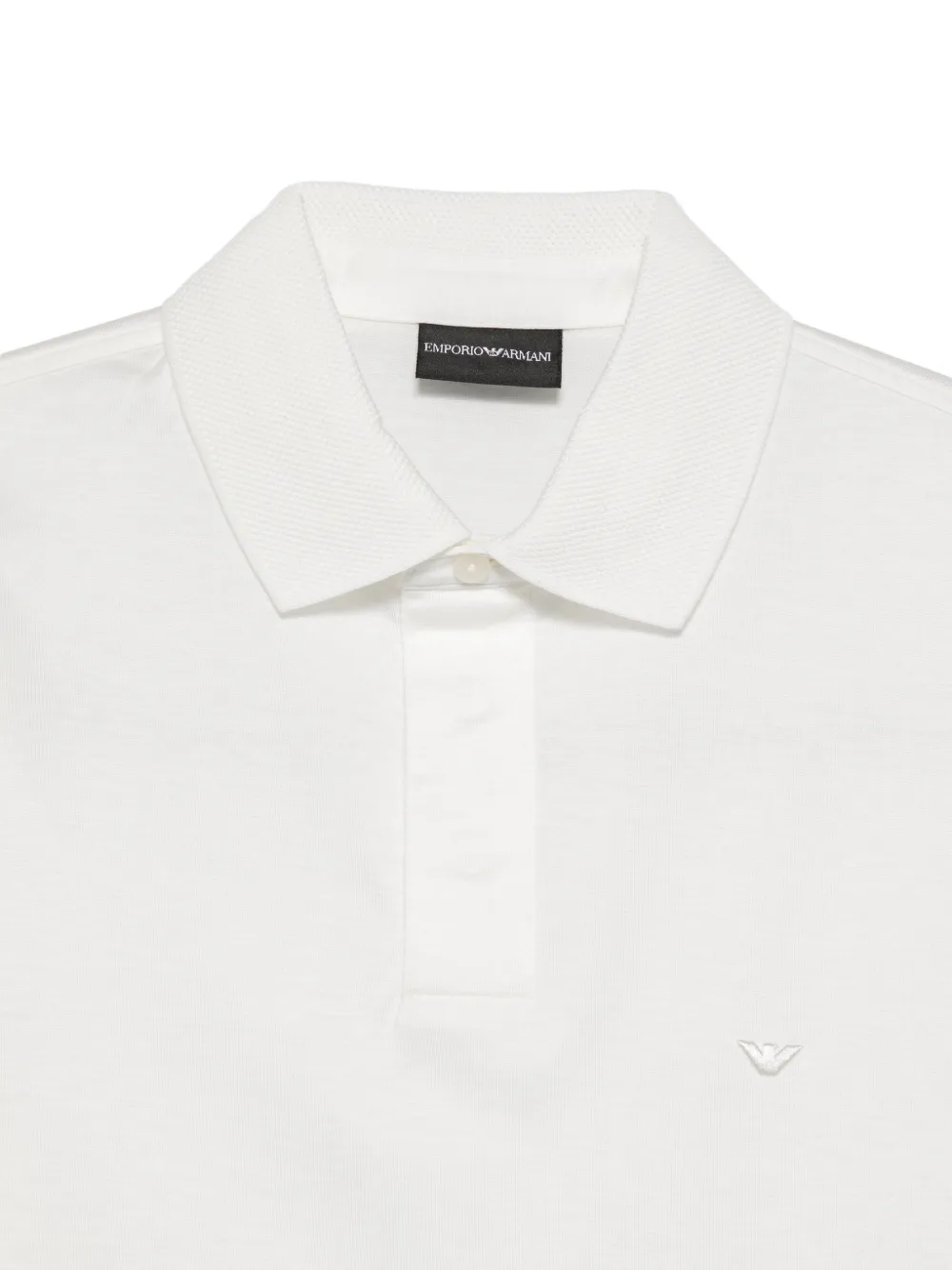 Emporio Armani Poloshirt met lange mouwen Wit