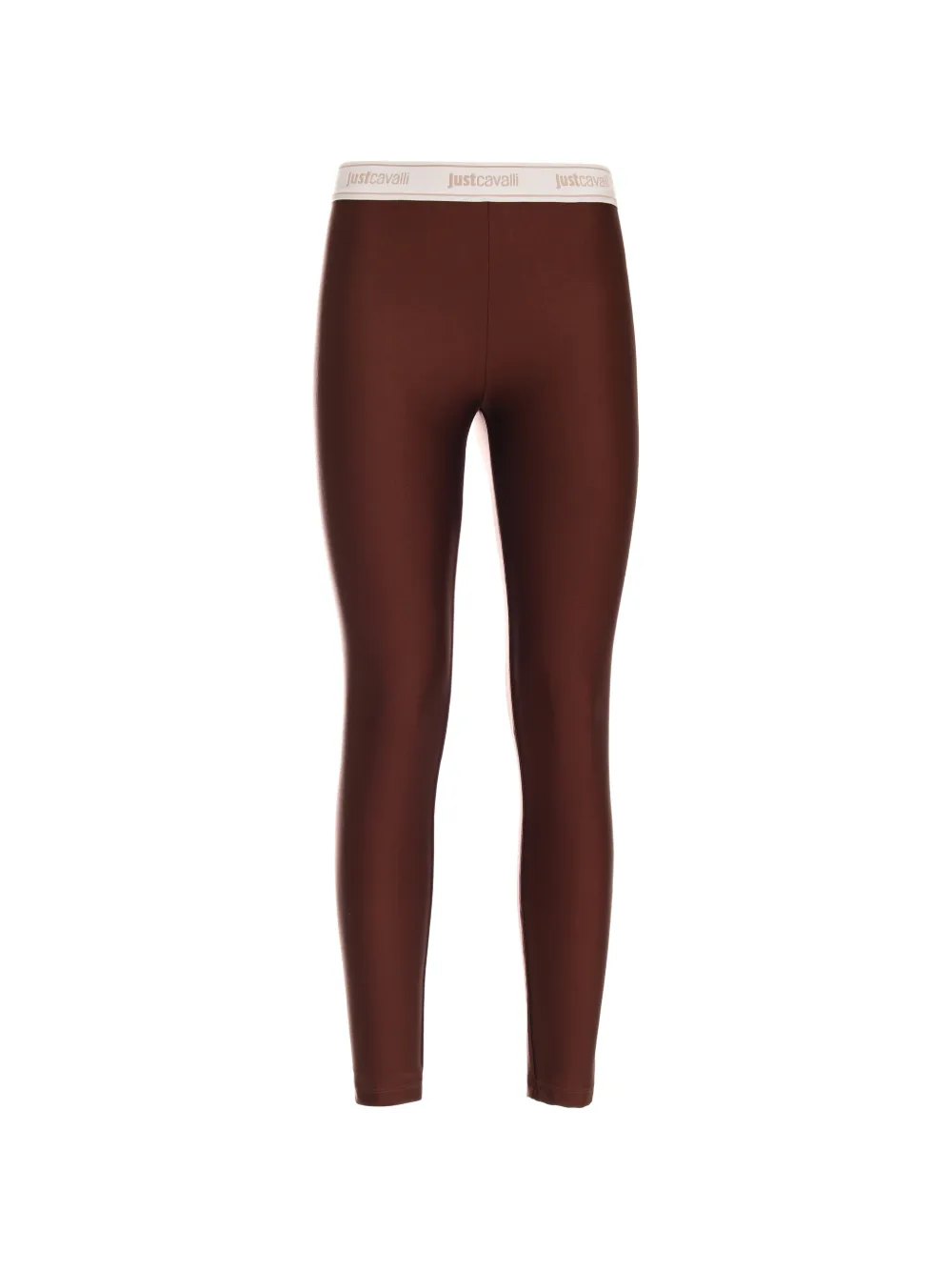 Just Cavalli Leggings mit Logo-Bund - Braun