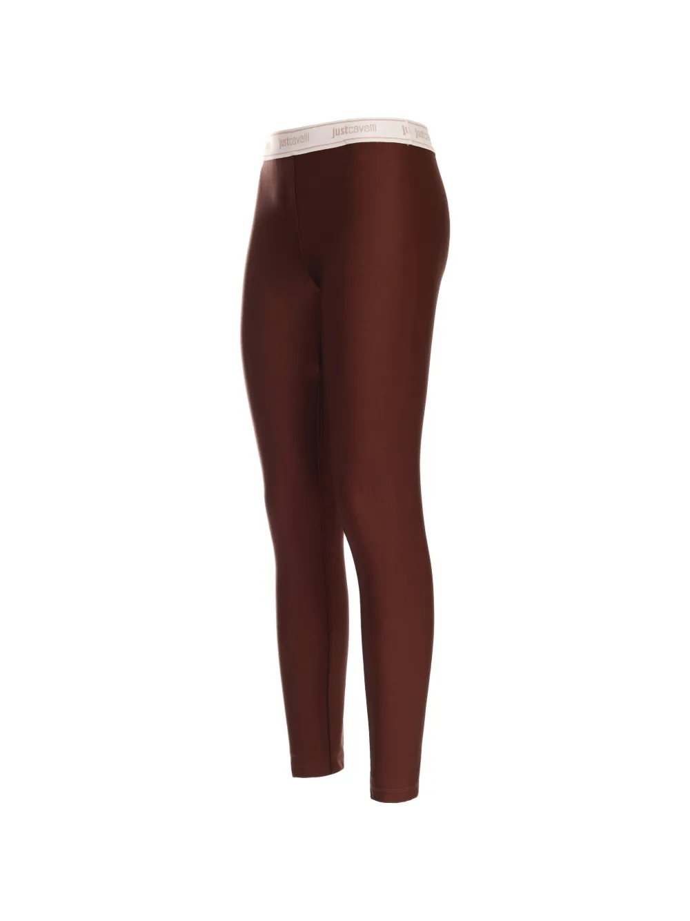 Just Cavalli Legging met logoband Bruin