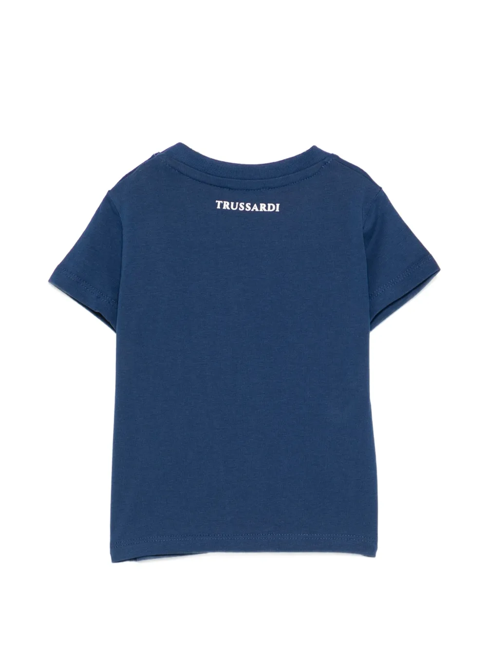  Trussardi Junior Embroidered-logo T-shirt - Blue 
