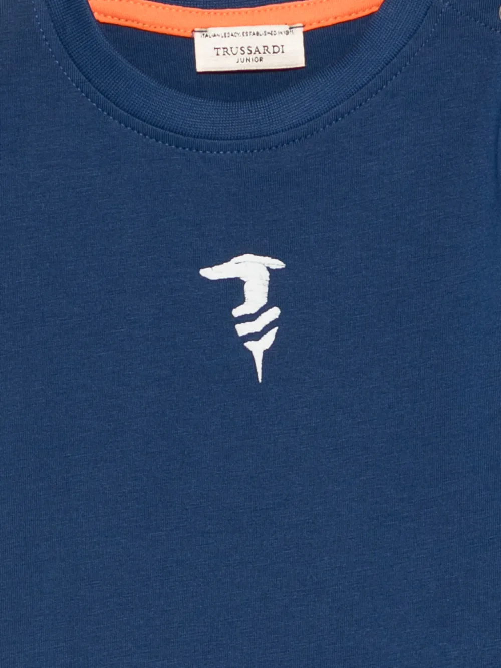  Trussardi Junior Embroidered-logo T-shirt - Blue 