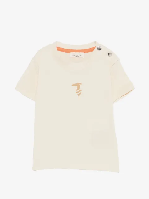 TRUSSARDI JUNIOR button-detail T-shirt