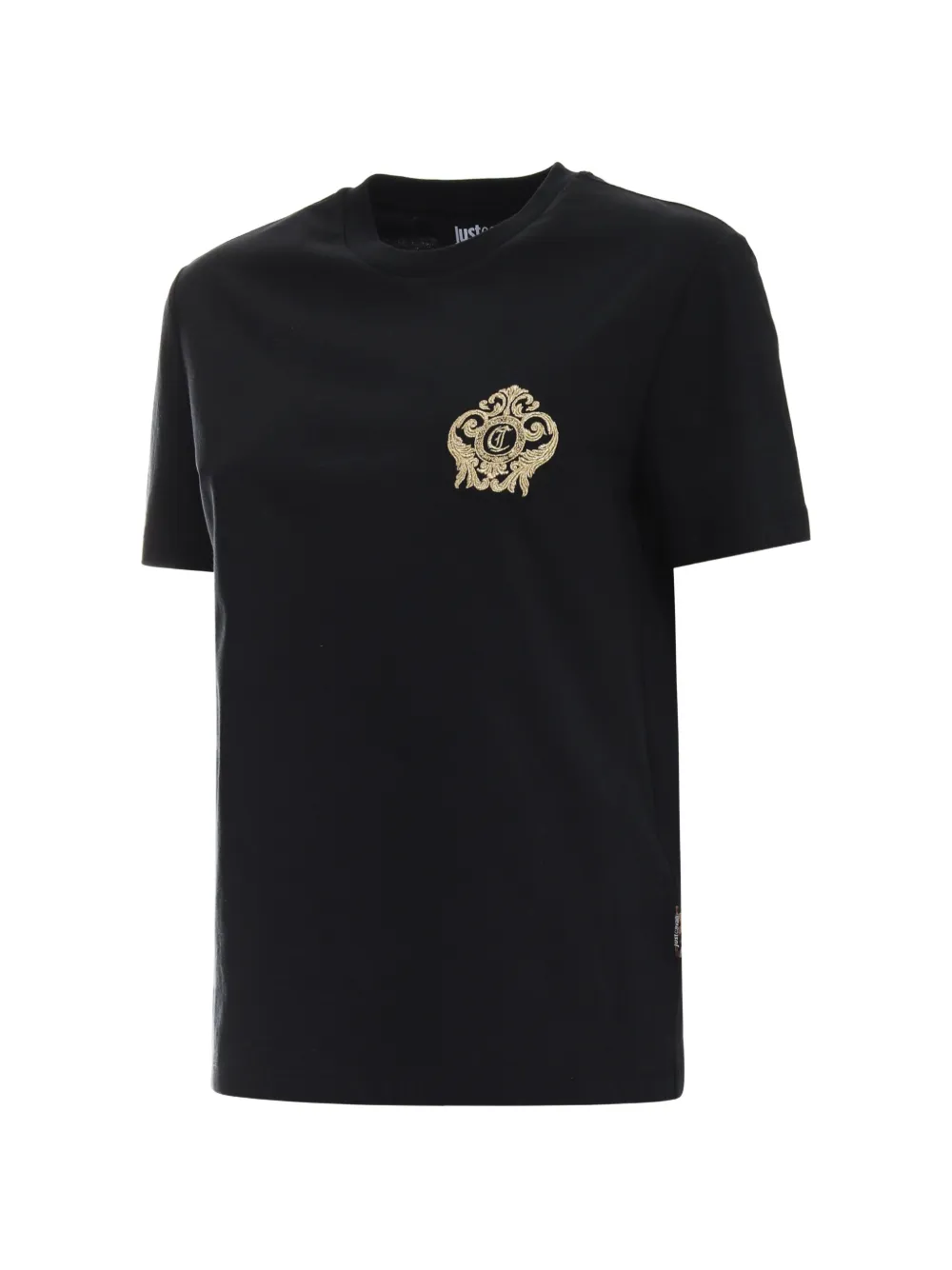 Just Cavalli Verfraaid T-shirt Zwart