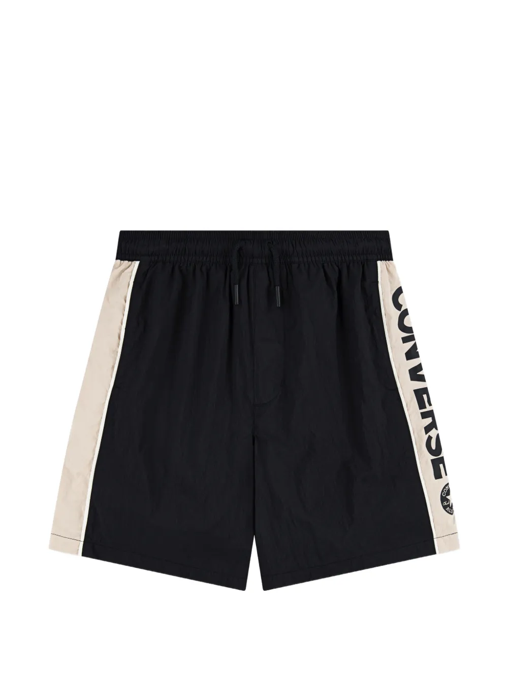 Converse Kids stripe drawstring shorts - Nero